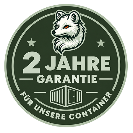 2 Jahre Garantie für unsere Container